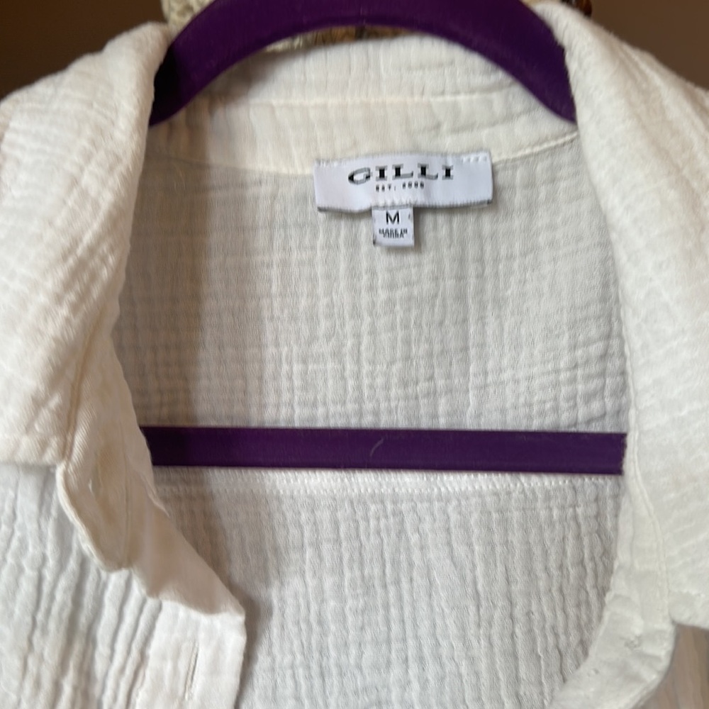 Linen Button Up - Picture 3 of 3